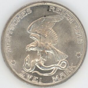 Germany Prussia 2 Mark 1913 Wilhelm II Déclaration de guerre de la Prusse contre Napoléon (-unz) en argent