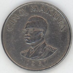 Congo 5 Makuta 1967 (ss)