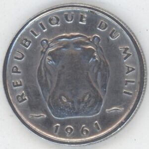 Mali 5 Francs Maliens 1961 (ss)