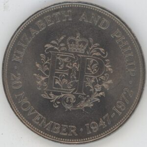 Grande-Bretagne 25 New Pence 1972 Noces d'argent (vz-unz)