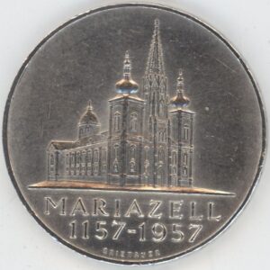 Autriche 25 Schilling 1957 Mariazell (ss) en argent