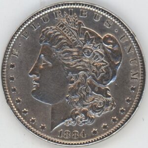 USA Morgan Dollar 1884 (ss+) en argent