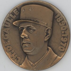 Médaille Ch. de Gaulle 1890-1970 (vz-unz)