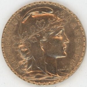France 20 Francs OR 1913 Marianne Coq (vz)