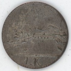 Germany Frankfurt 1 Kreuzer ND (1839-1840) (vz)