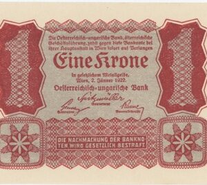 Autriche 1 Krone 1922 Neuf