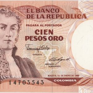 Colombia 100 Pesos Oro 1986 Neuf