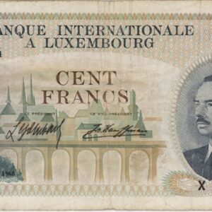 Luxembourg 100 Francs 1968