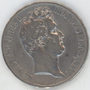 France 5 Francs 1830 W Louis Philippe I (s-ss) en argent