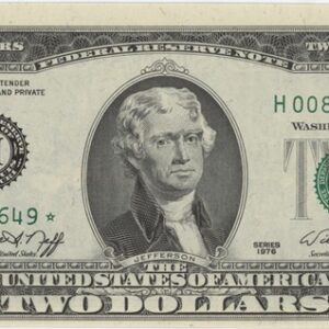 USA 2 Dollars 1976 presque Neuf