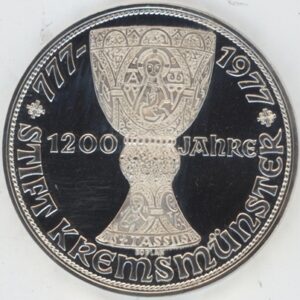 Autriche 100 Schilling 1977 Monastère de Kremsmünster (-unz) en argent