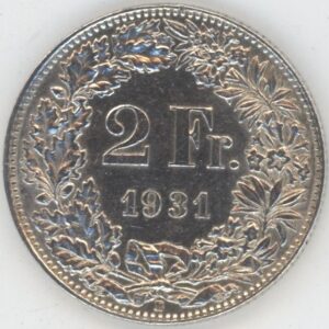 2 Francs 1931 (ss+)
