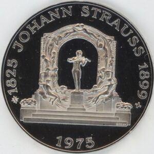 Autriche 100 Schilling 1975 Johann Strauss (-unz) en argent