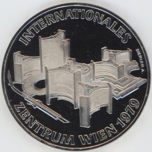 Autriche 100 Schilling 1979 Centre International (-unz) en argent