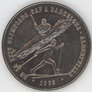 Andorra 2 Diner 1987 Jeux olympiques de 1992 (-unz)