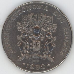 Azores 100 Escudos 1980 Autonomie régionale des Açores (vz)