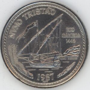 Portugal 100 Escudos 1987 Nuno Tristao (vz)