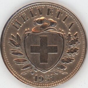 2 Centimes 1937 (ss+)