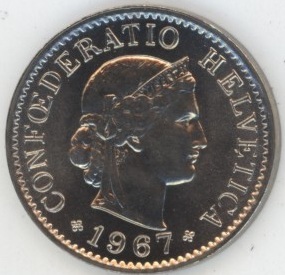 5 Centimes 1967 (unz)
