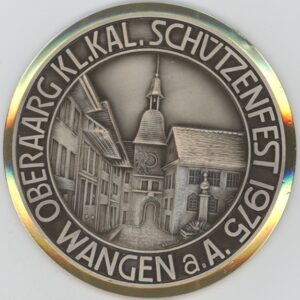 Médaille de Tir Wangen Oberaarg Kl.Kal. Schützenfest 1975 (vz-unz)
