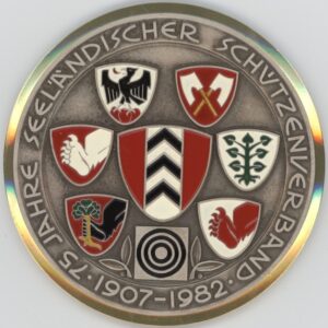 Médaille de Tir 75 Jahre Seeländischer Schützenverband 1907-1982(-unz)