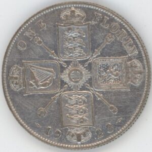 Grande-Bretagne 1 Florin 1923 George V (ss-vz) en argent