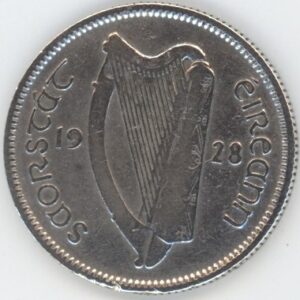 Irlande 1 Scilling 1928 (s) en argent