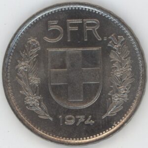 5 Francs 1974 (vz)