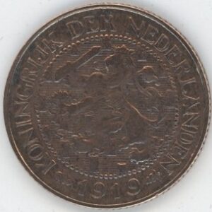 Pays-Bas 1 Cent 1919 Wilhelmine (ss)