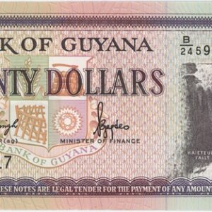 Guyana 20 Dollars ND (1996-09) Neuf