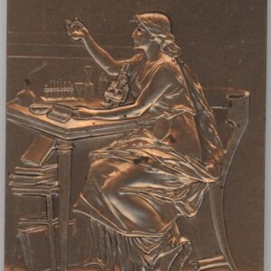 Médaille Plaque Sciences et Scientifique Louis Pasteur (vz)