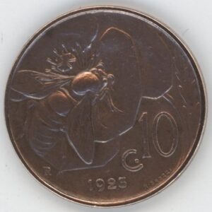 Italie 10 Centesimi 1923 R Vittorio Emanuele III (ss)