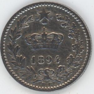 Italie 20 Centesimi 1894 KB Umberto I (ss)