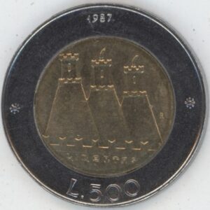 San Marino 500 Lire 1987 (vz)