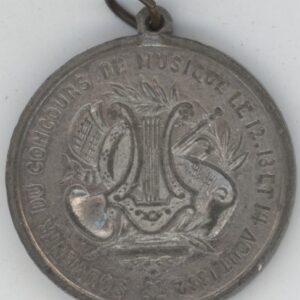 Médaille Genève Souvenir du Concours de Musique 1882