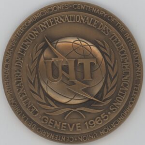 Médaille Genève 1965 Centenaire de l'Union Internationale des Télécommunications (unz)