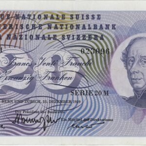 20 Francs 1959 (Général Dufour)