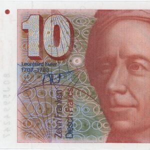10 Francs 1980 (Leonhard Euler) presque Neuf