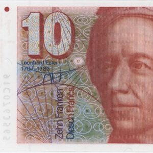 10 Francs 1991 (Leonhard Euler) presque Neuf