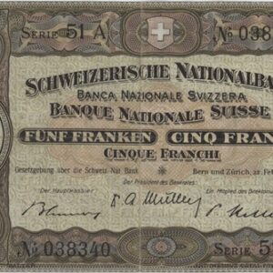 5 Francs Guillaume Tell 1951