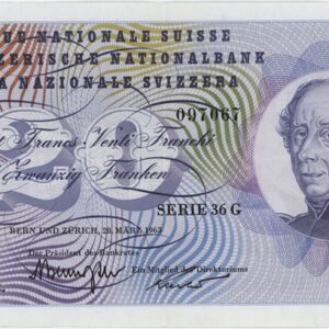 20 Francs 1963 (Général Dufour)