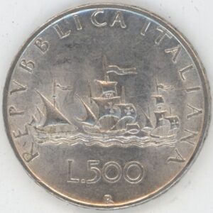 Italie 500 Lire 1958 R (vz) en argent
