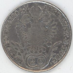 Autriche 20 kreuzer 1804 B François II (s-ss) en argent