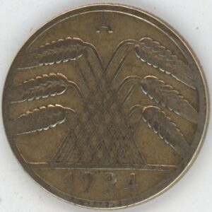 Germany Weimar 10 Rentenpfennig 1924 A (ss)