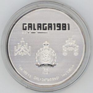 Niue 2 Dollars 1981 Galaga 1 OZ d'argent 999 (unz)