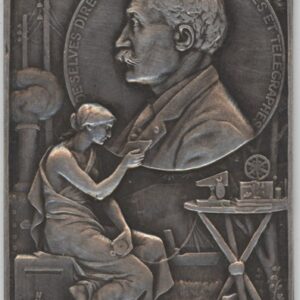 Médaille plaquette uniface vers 1890 De Selves Directeur General Des Postes et Télégraphes (ss-vz)