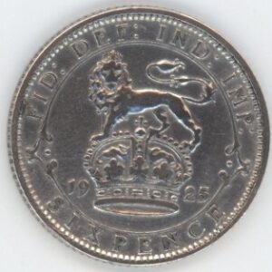 Grande-Bretagne 6 Pence 1925 George V (vz) en argent