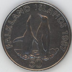 Falkland Islands 50 Pence 1987 (vz)