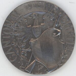 Médaille de Tir Cantonal Neuchâtel 1906 (vz) en argent