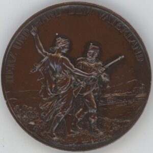 Médaille de Tir 1897 Solothurn Olten Kantonalschützenfest (vz)